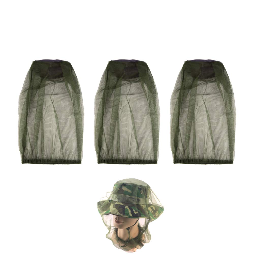 Jiechangfang Cuayaes filet de tête premium: ensemble 3 pièces pour camping anti-moustiques