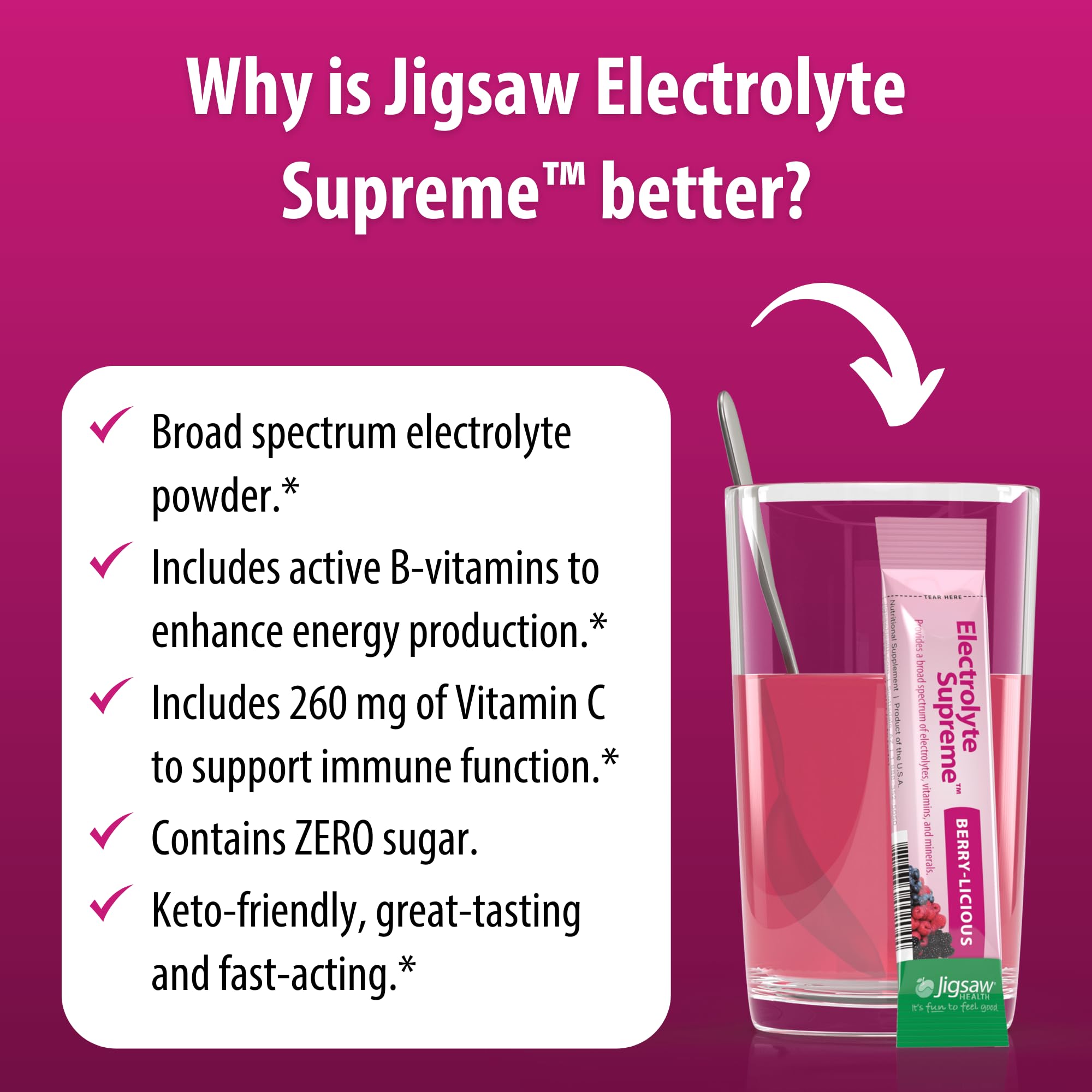 Ambiance d’entraînement avec Jigsaw Electrolyte Supreme pour soutenir les performances.