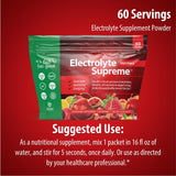 Jigsaw Health Electrolyte Supreme emballage Fruit Punch montre composition complète