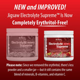 Jigsaw Health Electrolyte Supreme saveur Citron-Lime, goût frais et réhydratation rapide.