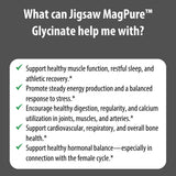 Jigsaw Health MagPure Glycinate — texture des gélules et magnésium bisglycinate à haute biodisponibilité.