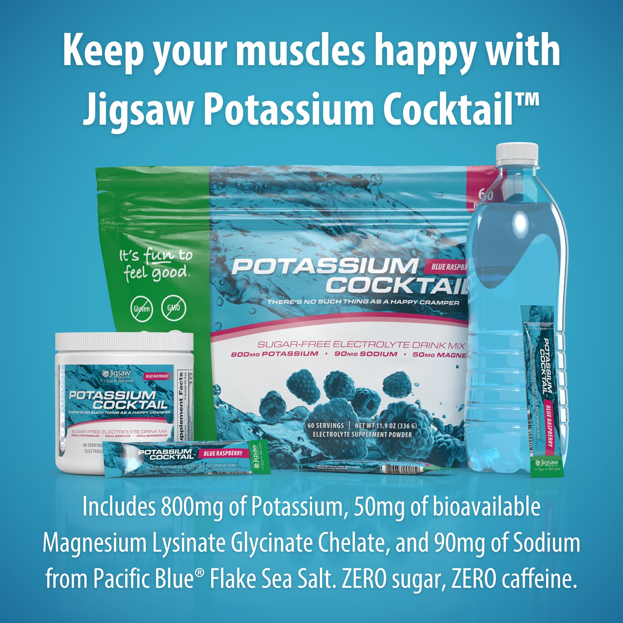 Jigsaw Health Potassium Cocktail, idéal au petit déjeuner actif