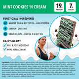 Texture croquante et fondante de la barre JIMMYBAR Menthe Cookie Crème.