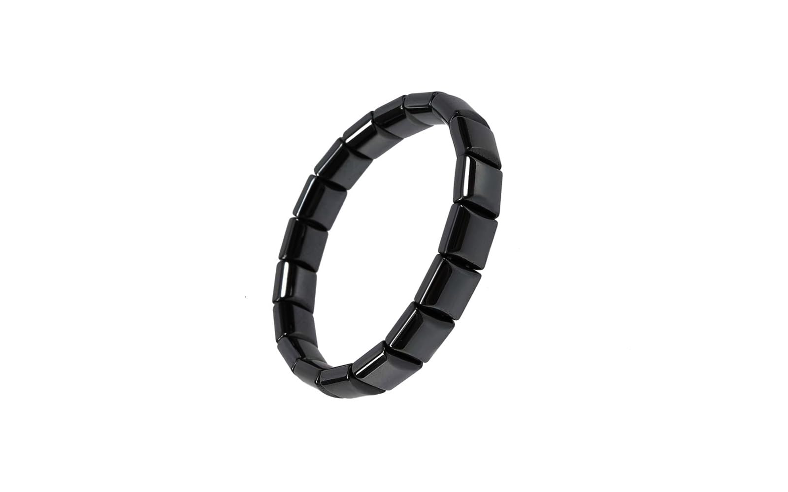 Jingming keji bracelet hematite sur le poignet, stabilité et concentration potentielles.