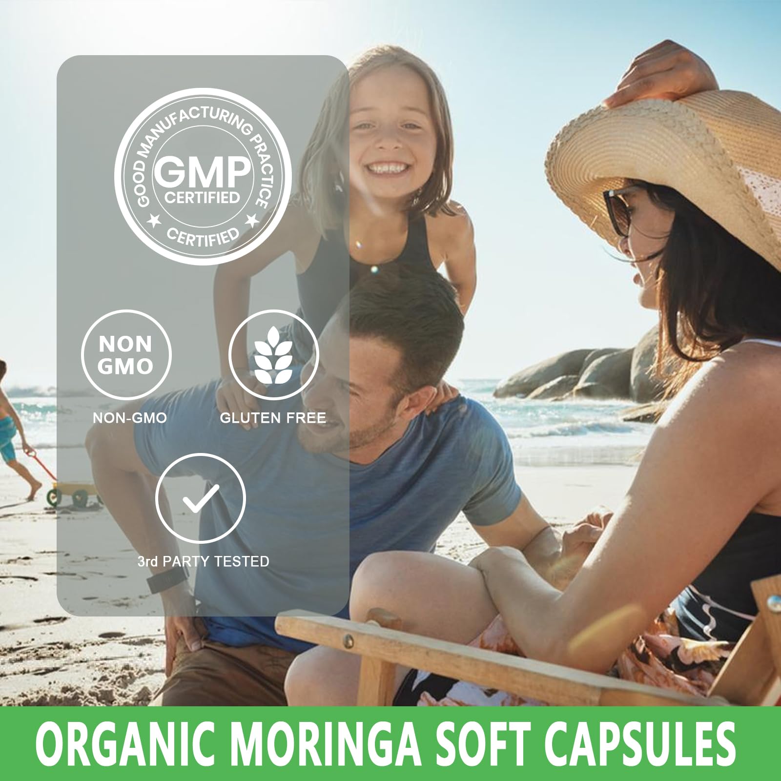 JINGYAT Moringa Softgels : soutien immunitaire potentiel grâce à des nutriments antioxydants
