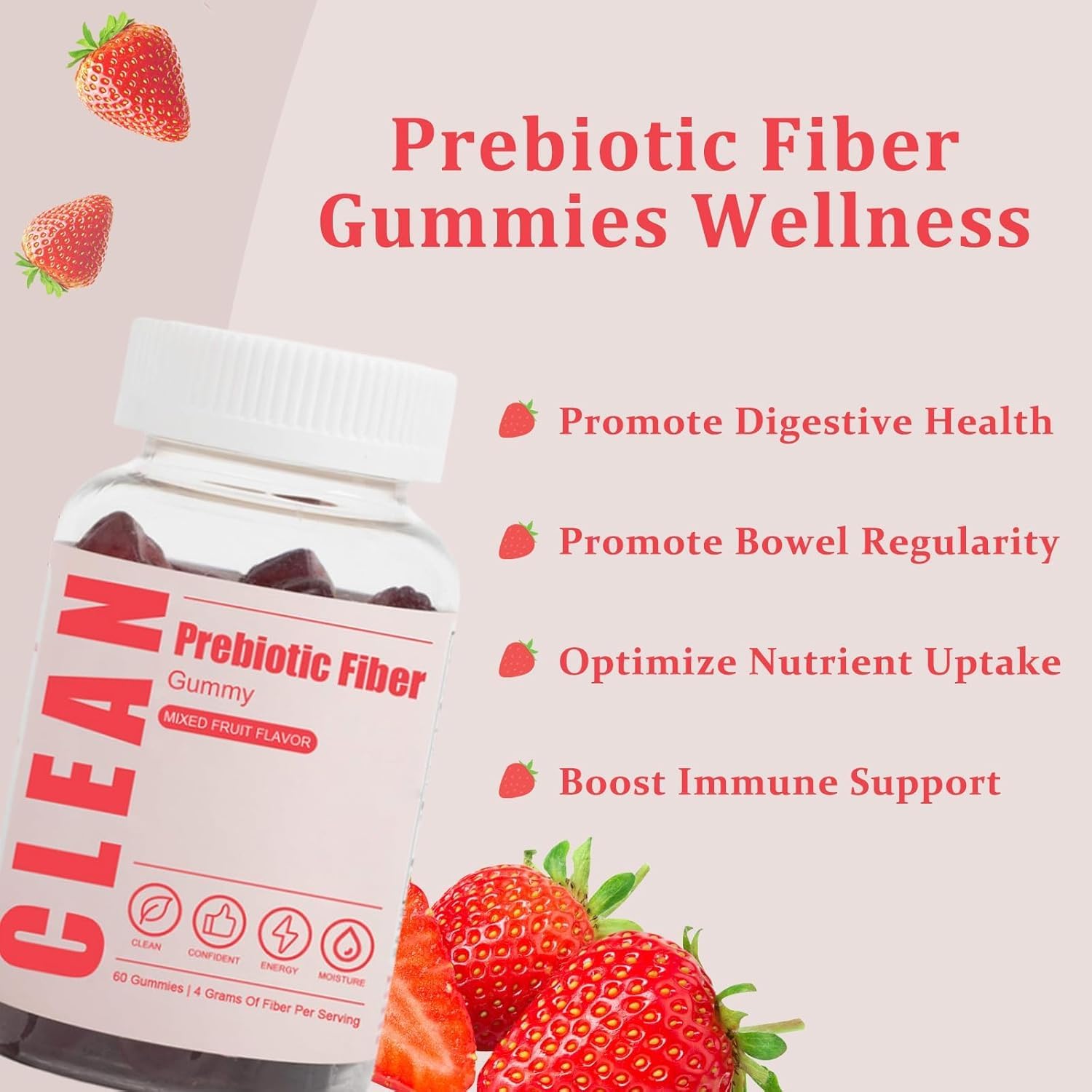 Gommes JINMAO Fibre Propre utilisation quotidienne pratique et savoureuse.