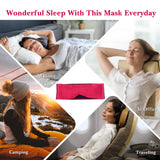 JISEN masque yeux satin pour méditation: facilite la détente.