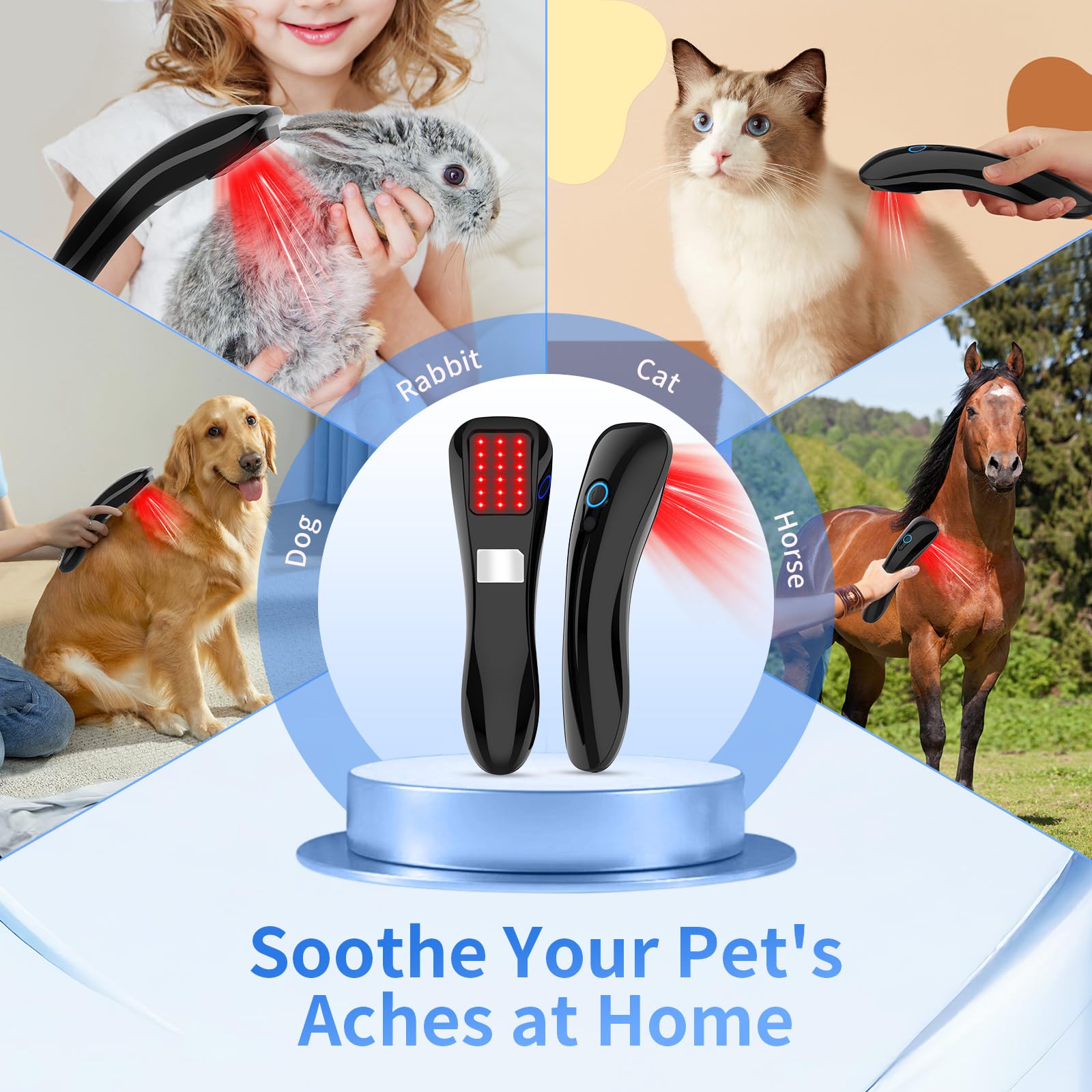 Appareil Jitesy portable: thérapie lumière rouge pour usage quotidien.