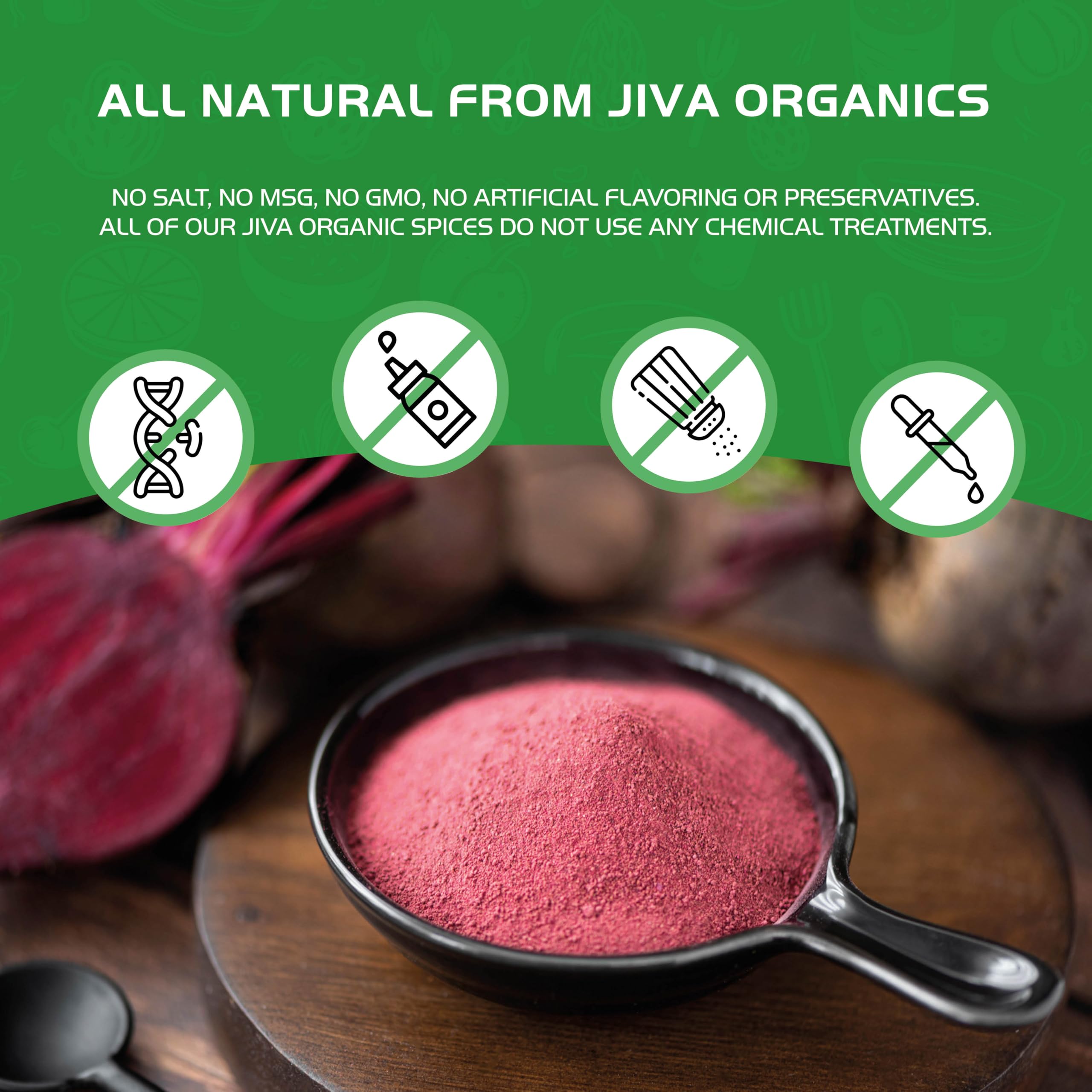 Origine Inde Jiva Organics poudre betterave bio, qualité premium.