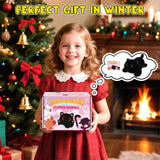 Peluche portable et légère JIZWPOOM chat noir