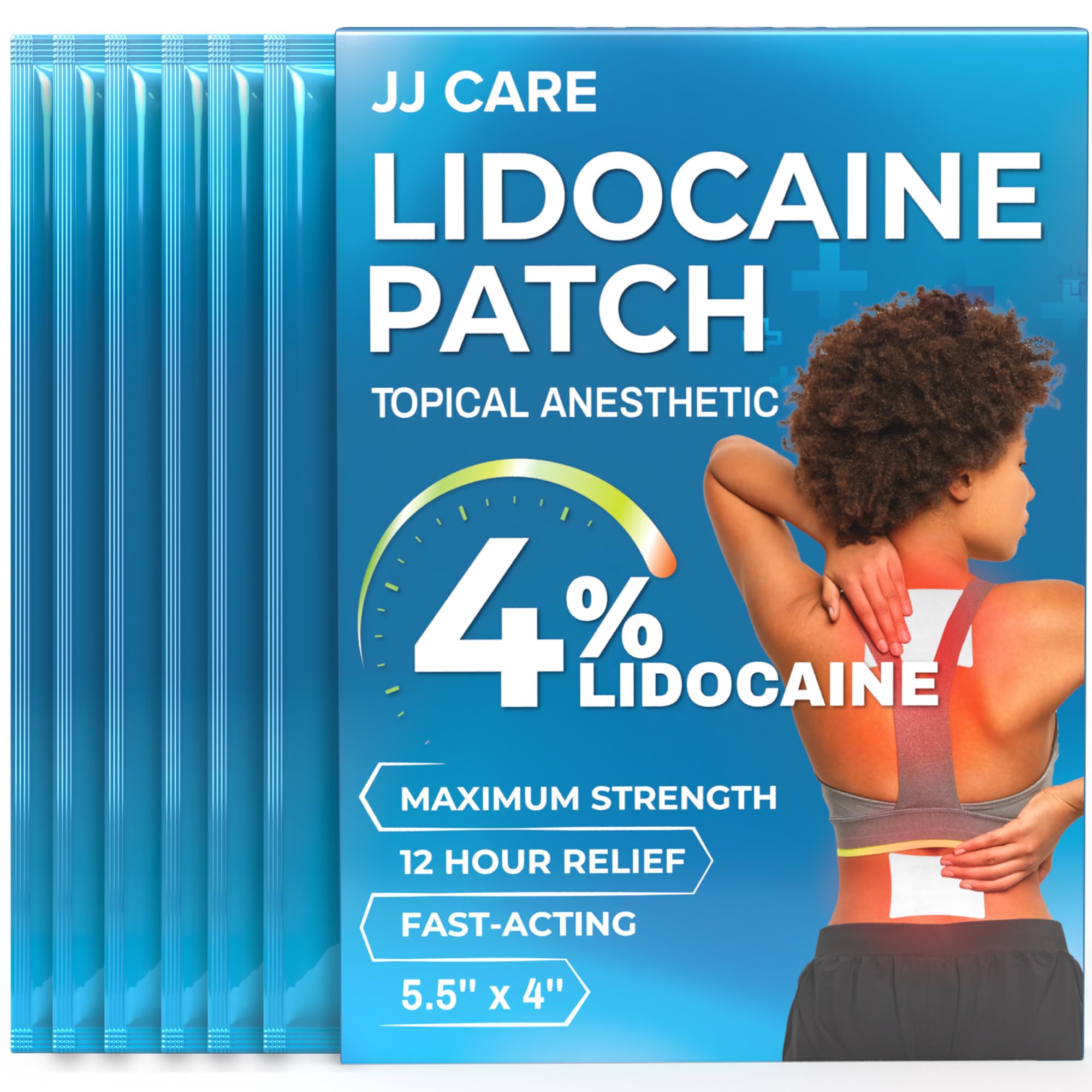 JJ CARE patch lidocaïne pour le dos – soulagement rapide et ciblé.