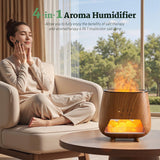 JJNJJN lampe sel himalayenne rose, ambiance apaisante et purification légère de l'air.