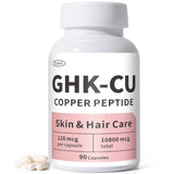 Jkrova GHK-Cu gélules dans une bouteille, soutien potentiel à la peau et aux cheveux.