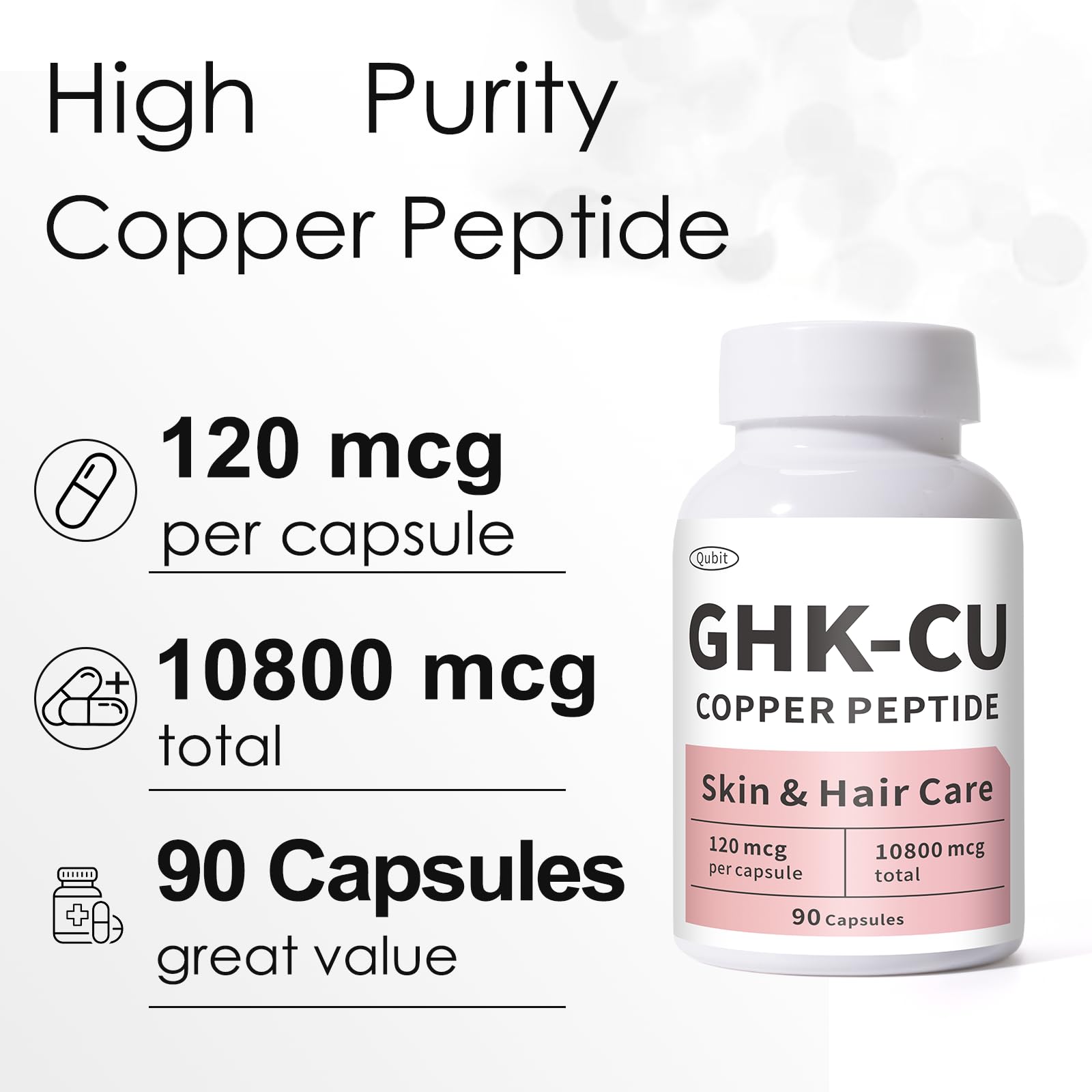 Capsules GHK-Cu Jkrova: dosage précis pour absorption efficace.