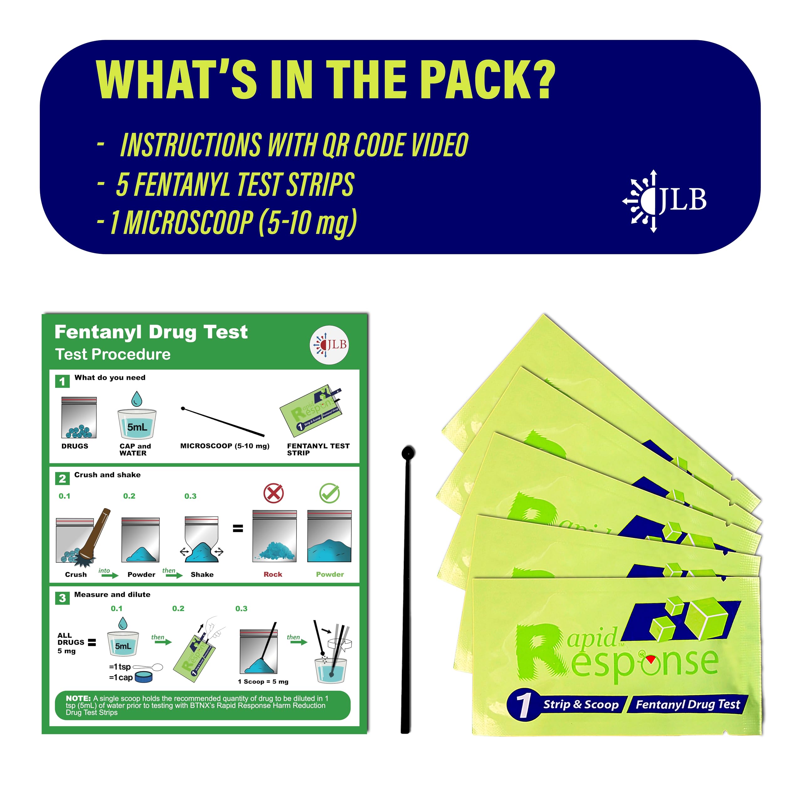 JLB Rapid Response 2.0 – emballage individuel, hygiénique et portable.