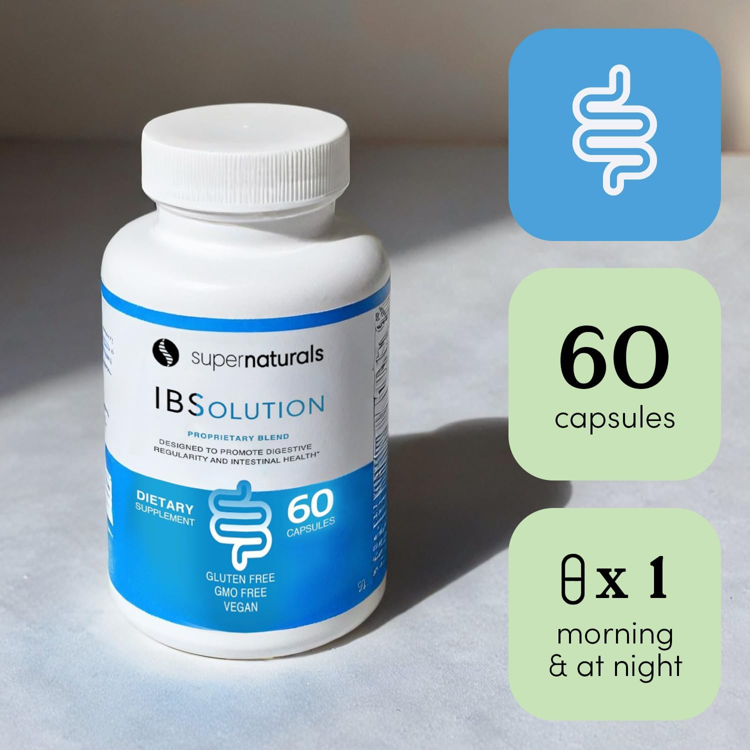 Ingrédients naturels IBSolution de JLM NUTRITIONALS, fibres et prébiotiques pour le soutien du transit