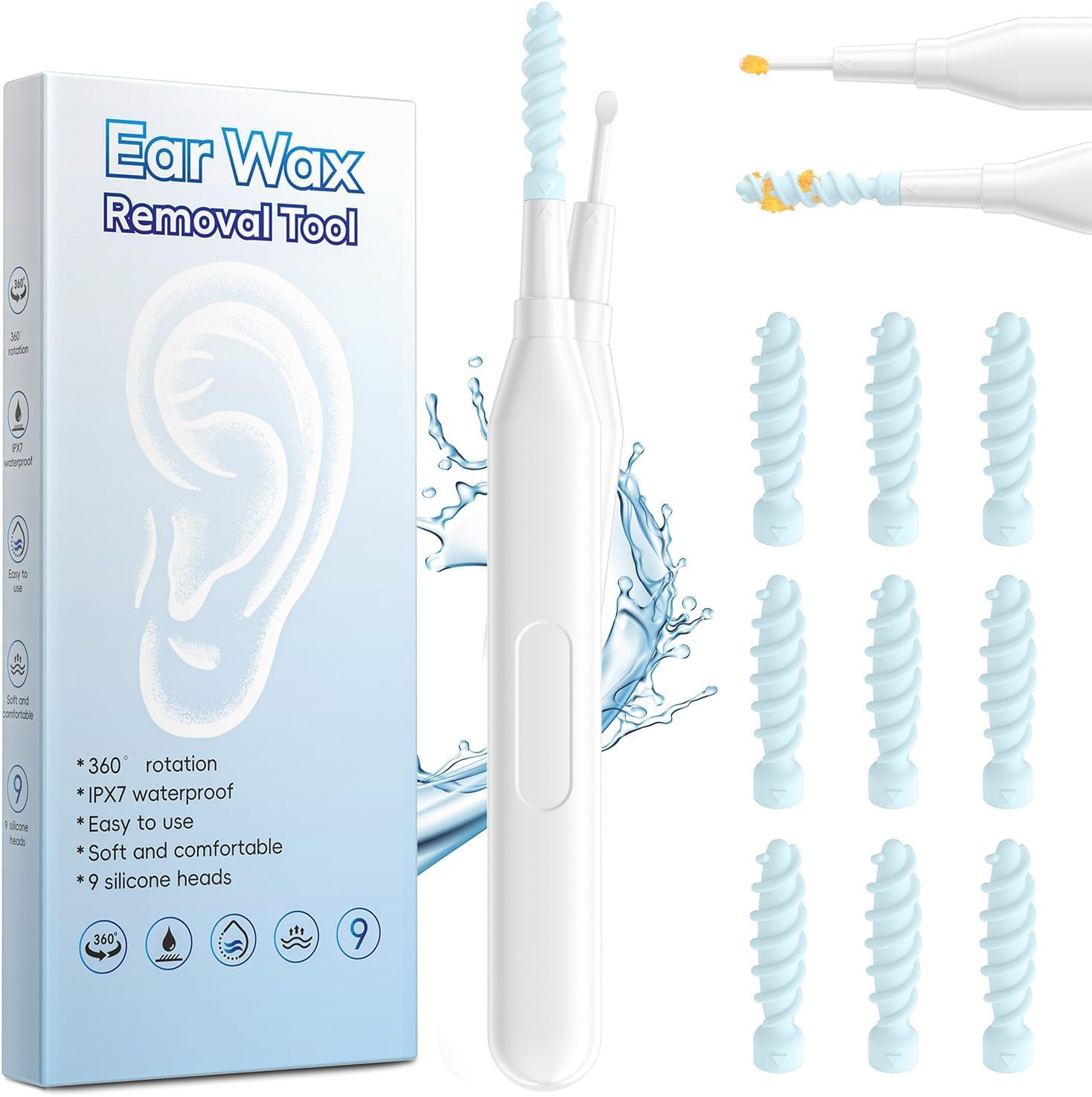 JMERSL nettoyage rapide et efficace grâce aux embouts interchangeables.