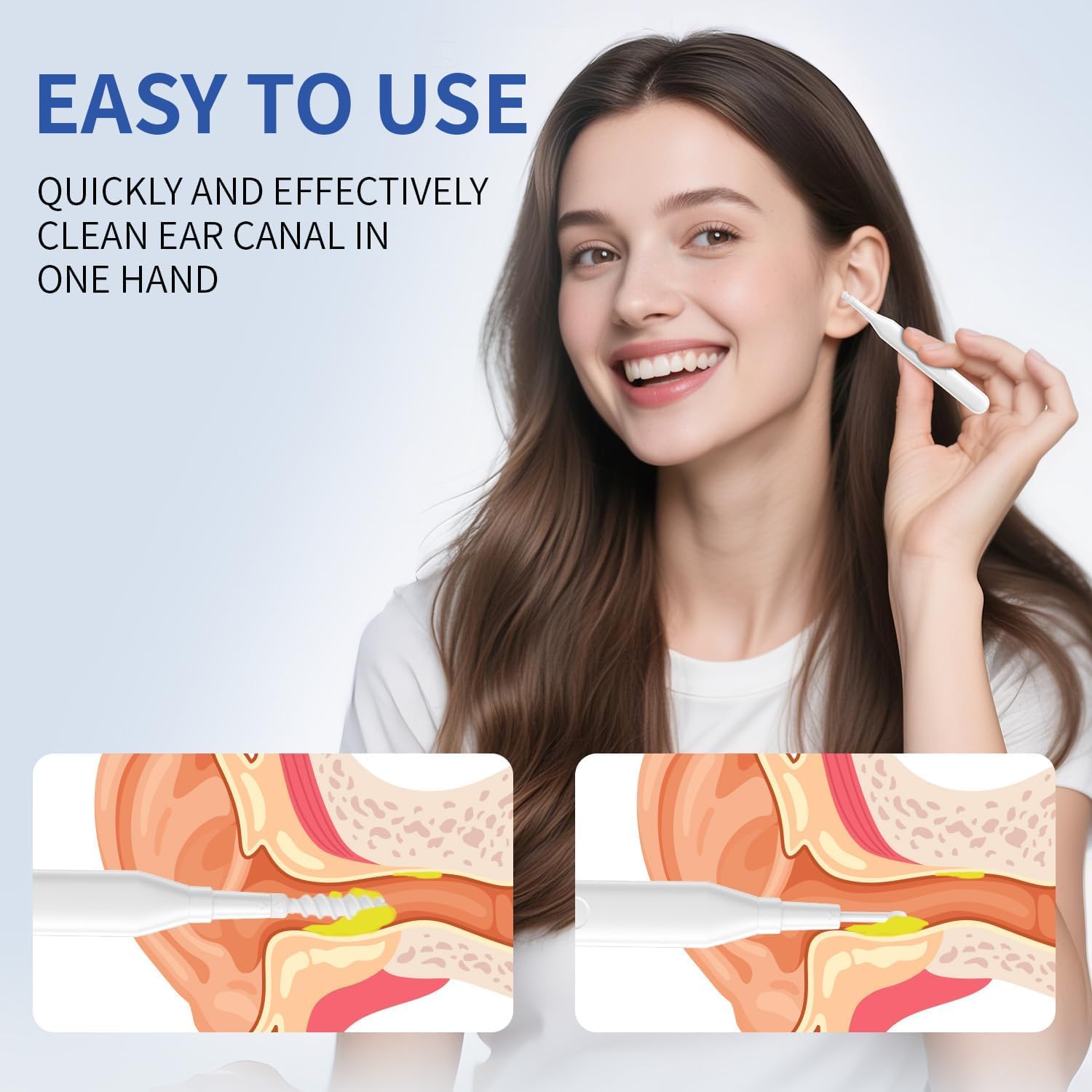 JMERSL silicone doux offre un confort lors du nettoyage.