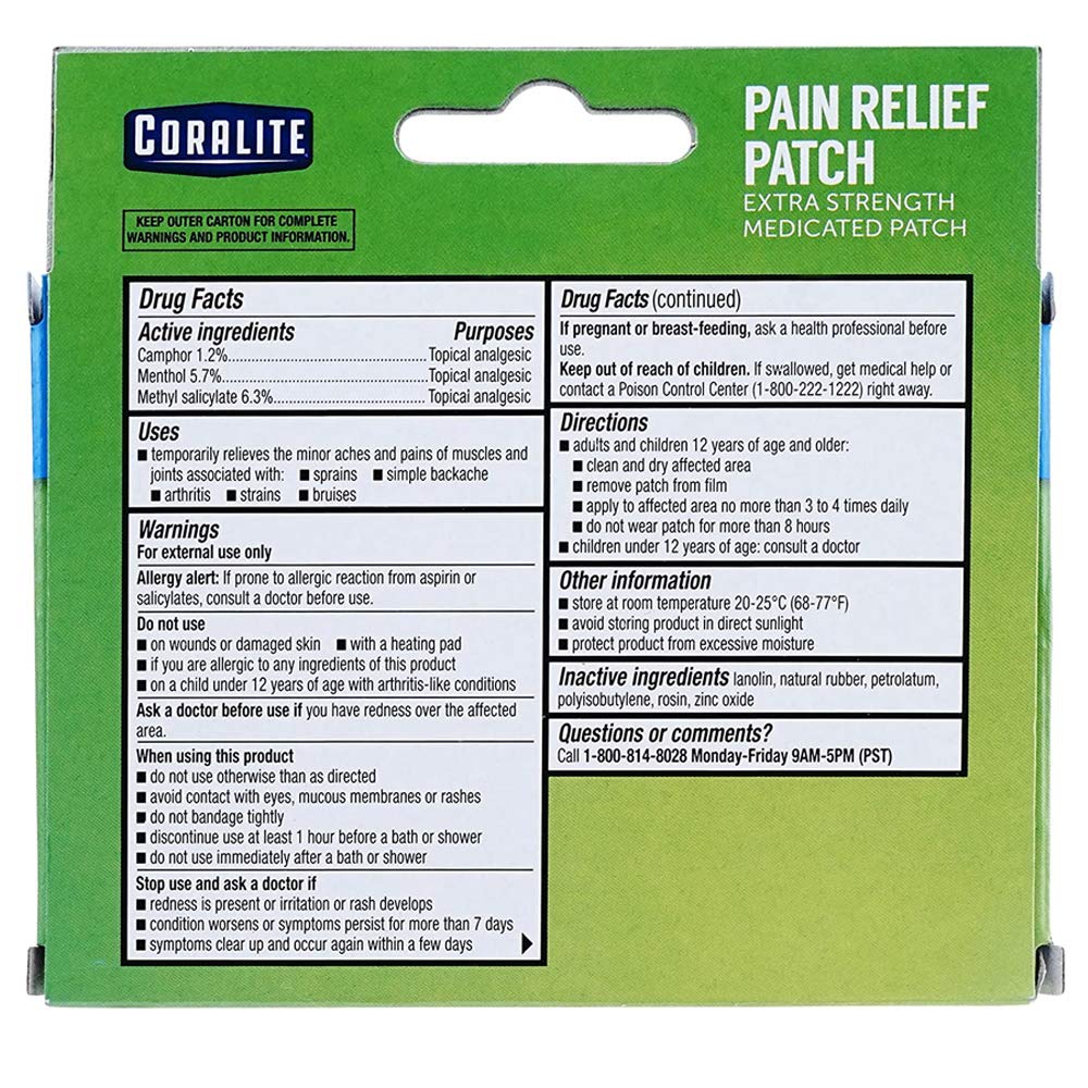 Patch Coralite JMKIIT chaleur mentholée, sensation rafraîchissante pendant l'effort.