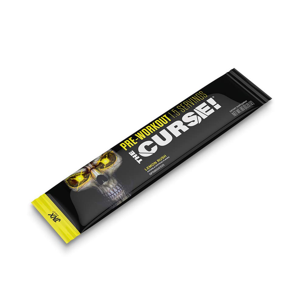 Échantillons 5×8 g du pack The Curse! pour tester plusieurs saveurs.