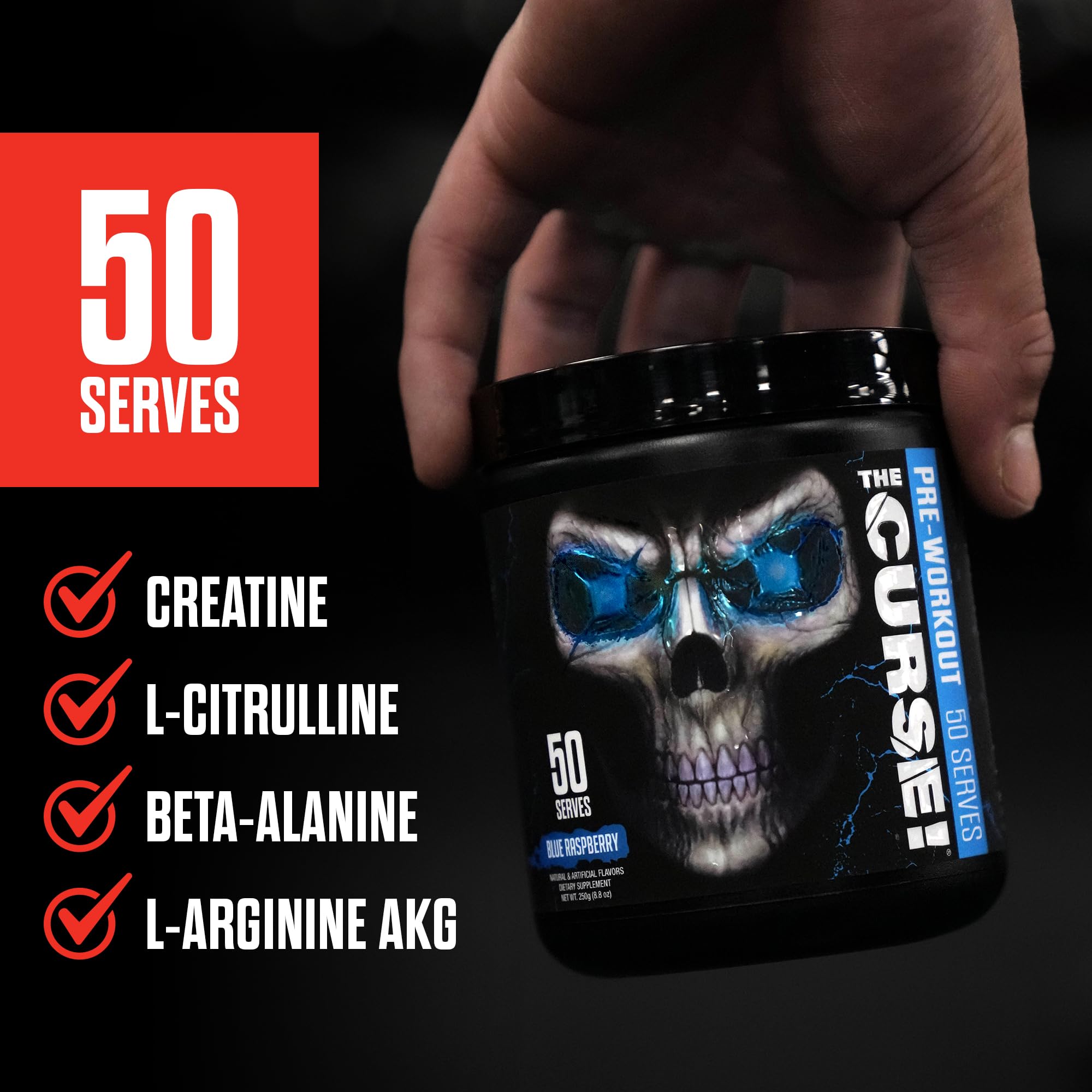 JNX SPORTS The Curse! pot de 50 portions pour plusieurs séances
