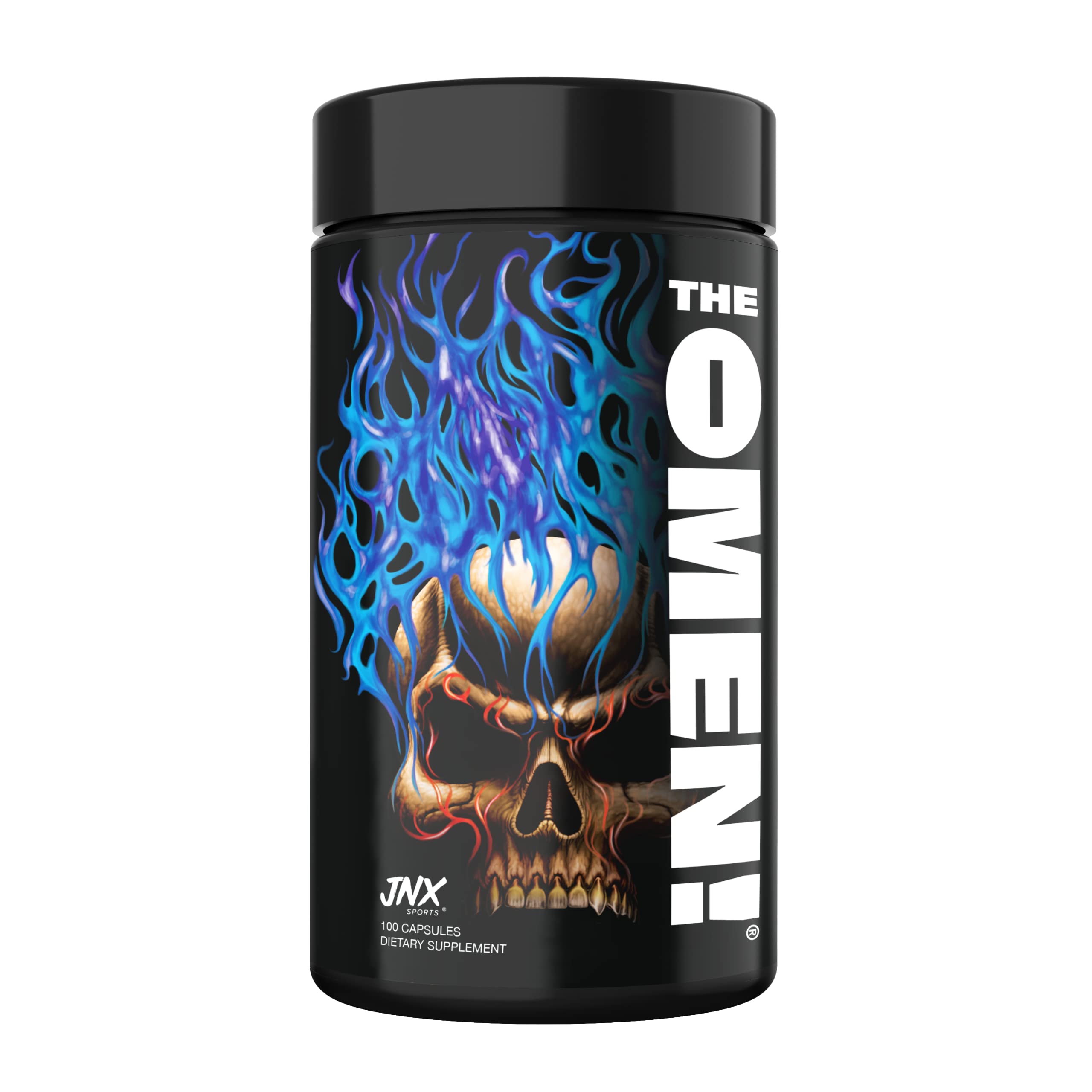 Capsules The Omen non-stimulant, pratique à prendre avant l’entraînement.