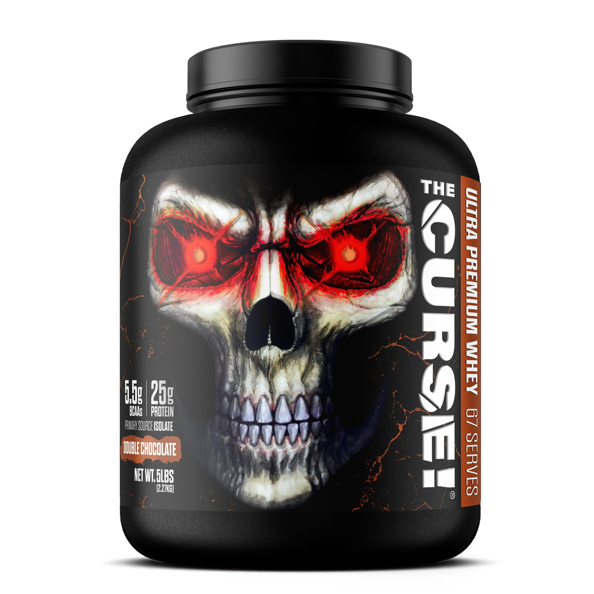 JNX SPORTS The Curse Whey Double Chocolat pot visible soutient potentiellement la croissance musculaire