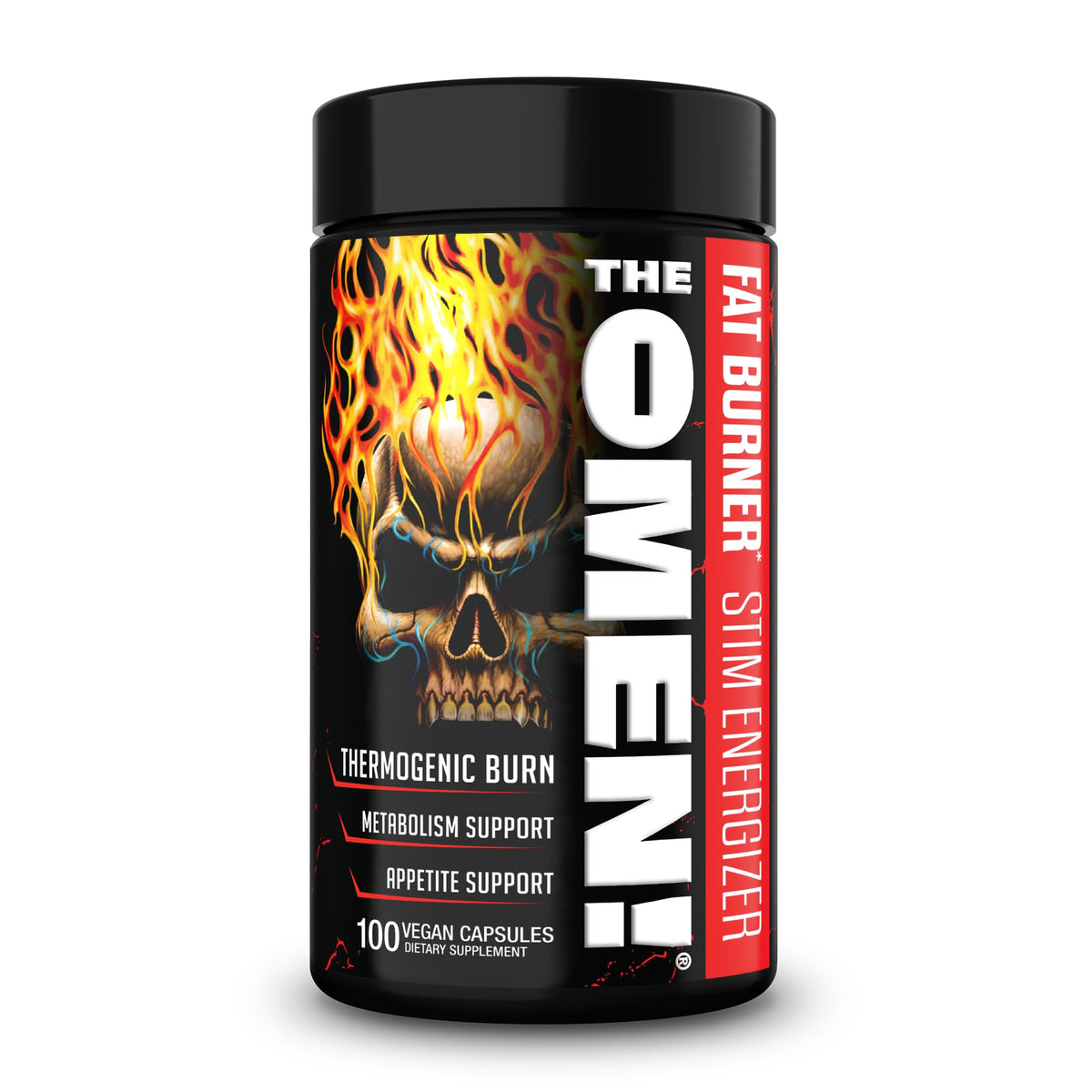 JNX SPORTS The Omen! – bouteille avec formule thermogénique prête pour l'entraînement.