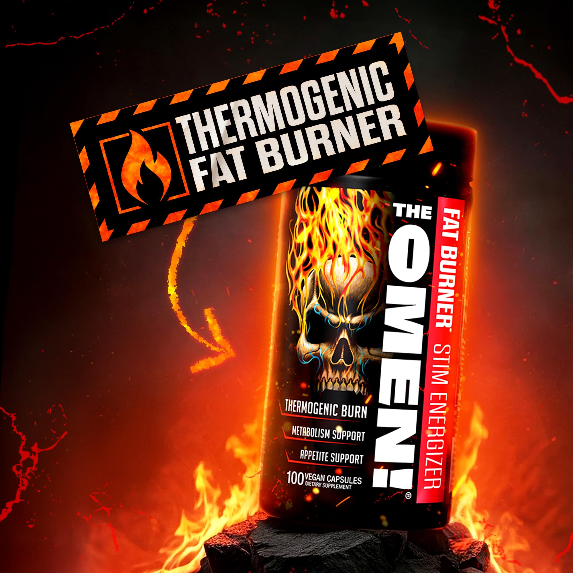 JNX SPORTS The Omen! – capsules faciles à ingérer pour soutenir énergie et concentration.