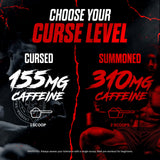 Athlète utilise The Curse! en salle de sport pour énergie et endurance