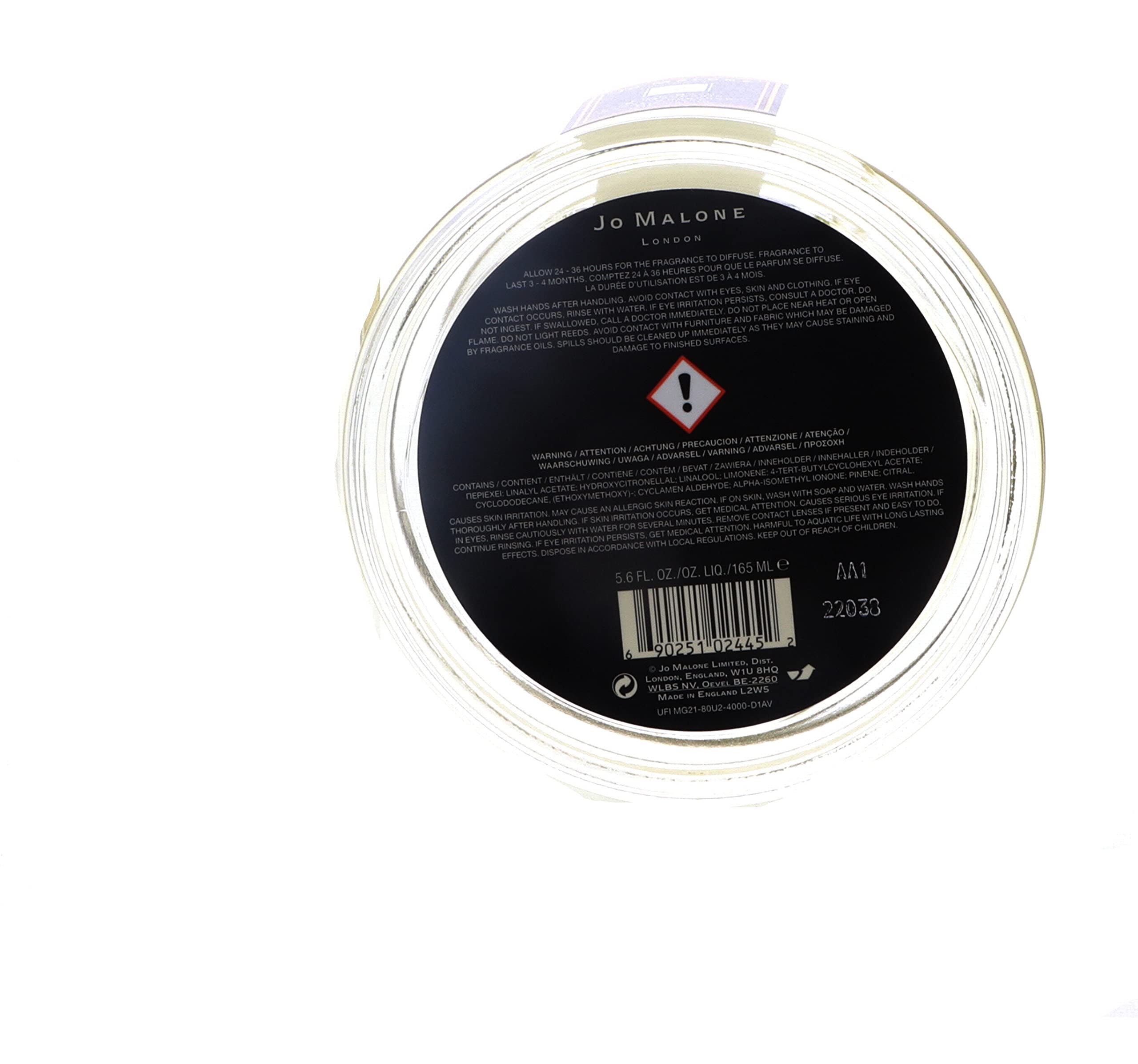 Diffuseur Jo Malone Lime Basil & Mandarin en action, ambiance agrumes et basilic chez vous.