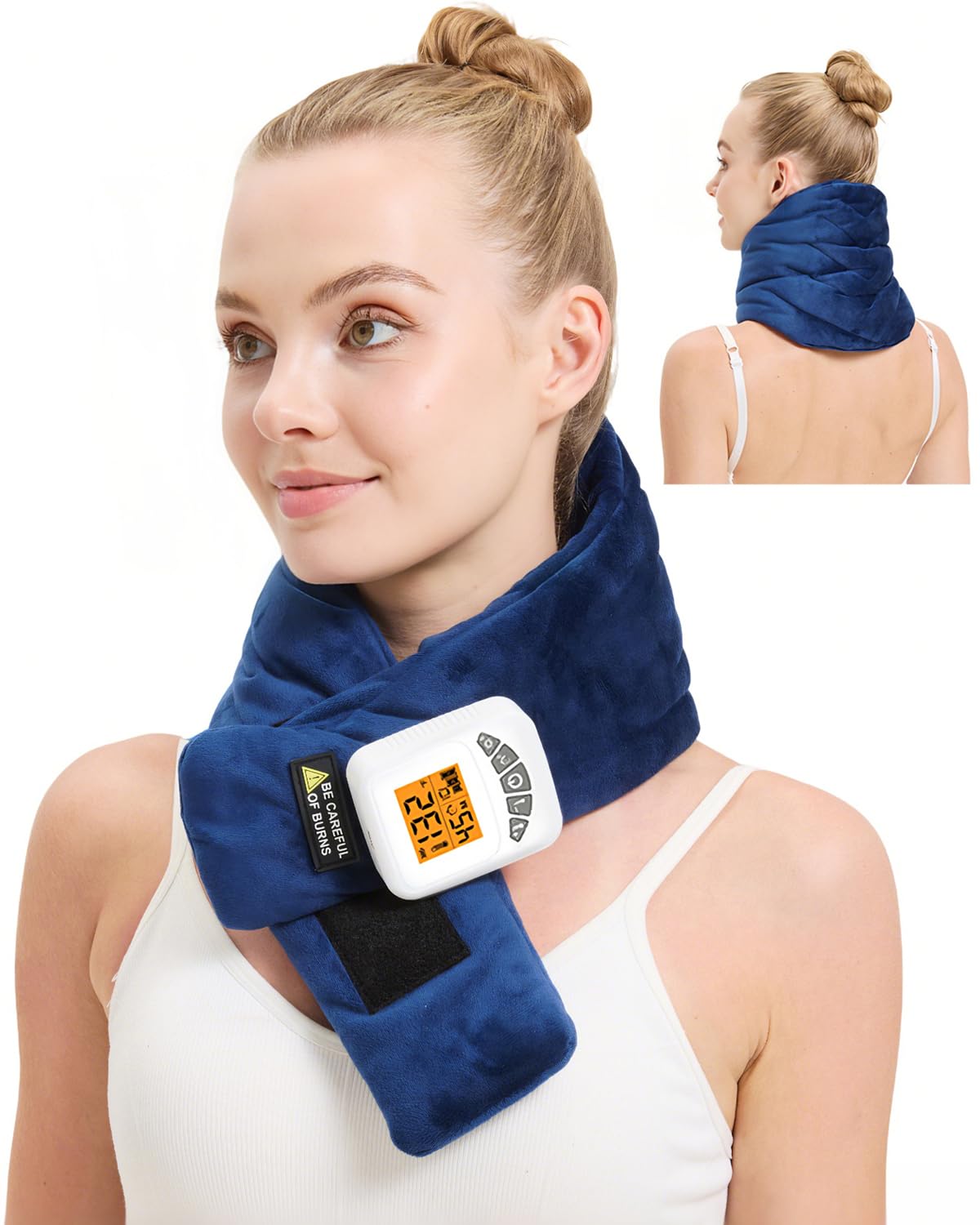 JOBYNA bandeau chauffant pour le cou, chaleur douce et confort.