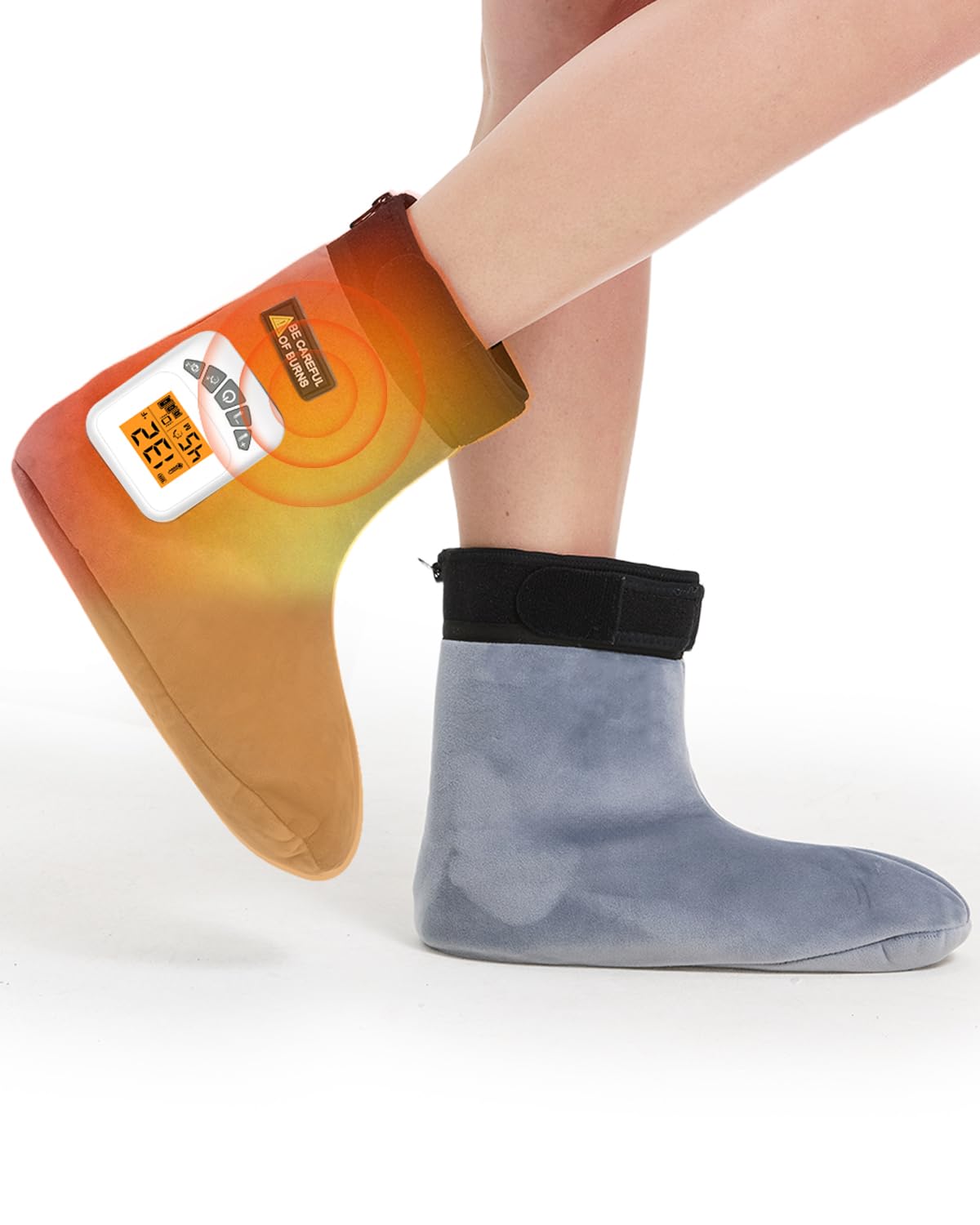 JOBYNA pieds-chauffe-sans-fil offre une chaleur portable pour le confort quotidien.