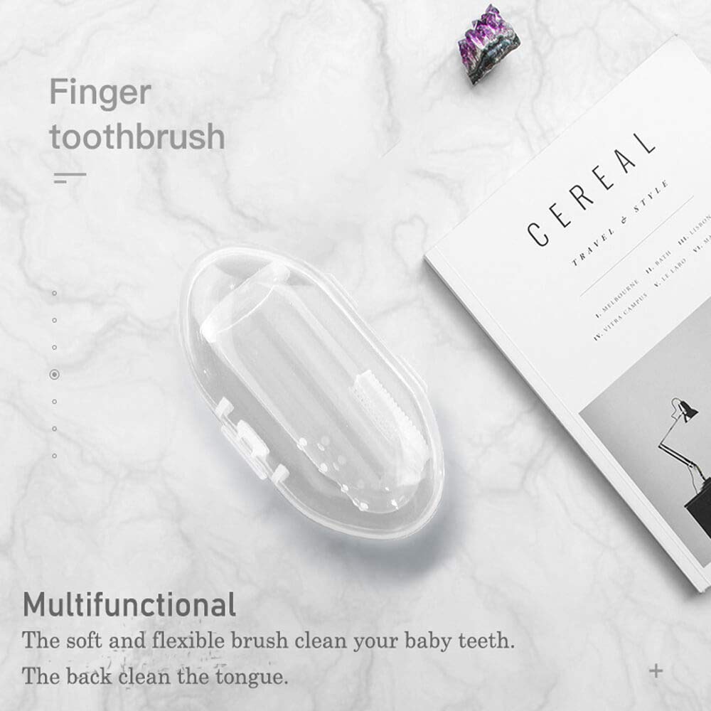 Nettoyage des dents avec brosse doigt Jochebed et poils fins