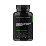Étiquette Jocko Digestive Enzymes montrant la formule complète pour le confort digestif.