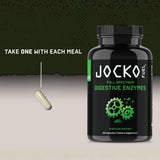 Photo mettant en évidence les ingrédients de Jocko Digestive Enzymes.