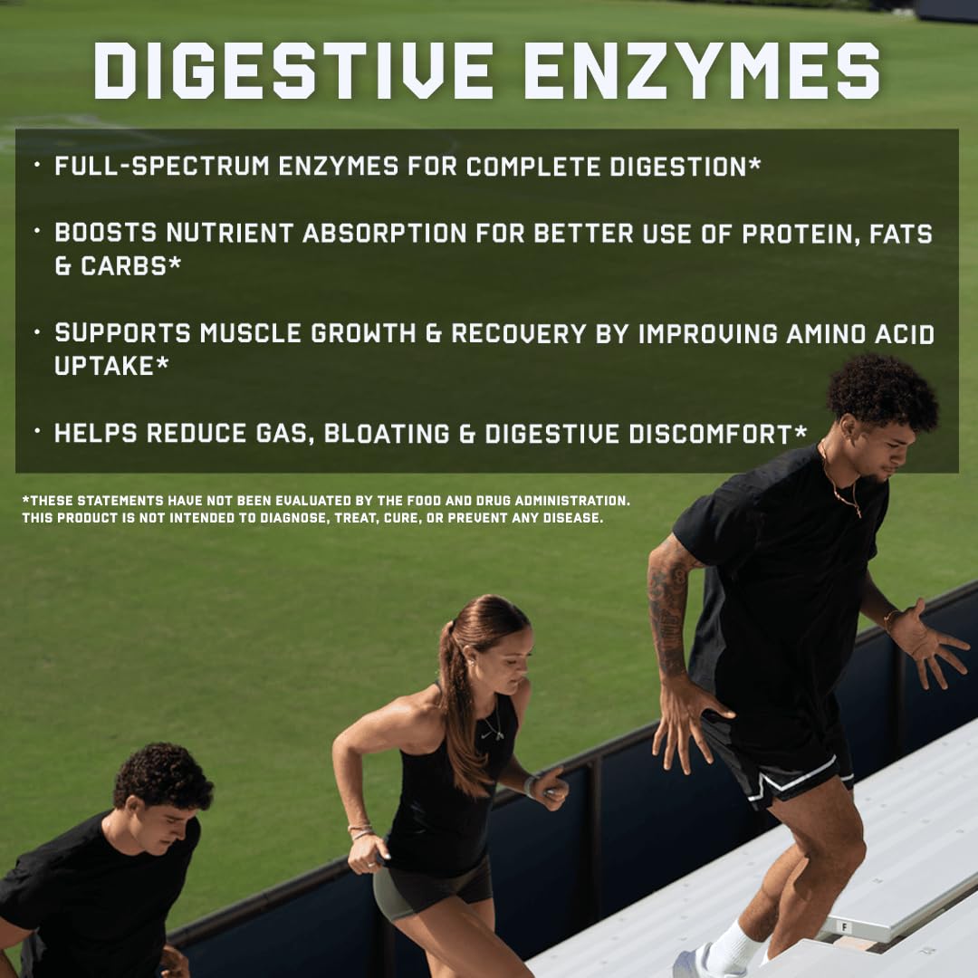 Capsules Jocko Digestive Enzymes en action soutiennent la digestion après repas riches.