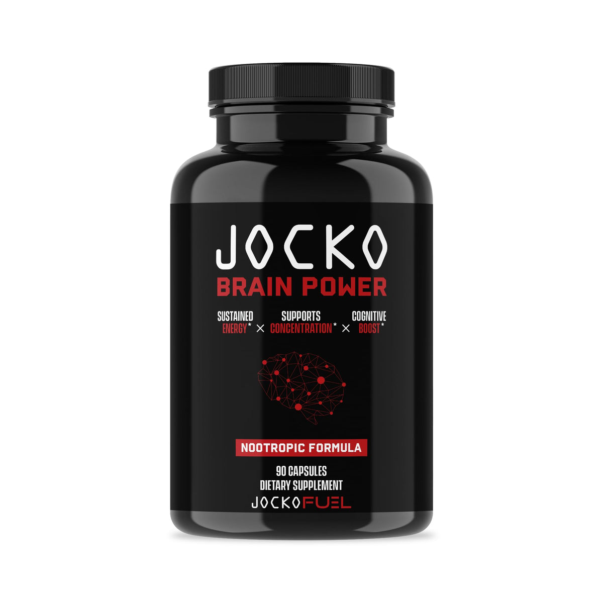 Jocko Fuel Brain Power: bouteille montrant une énergie durable pour la journée