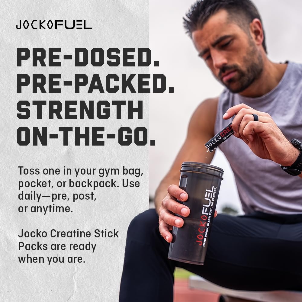 Jocko Fuel Créatine Stick Packs – usage quotidien simple et discret.