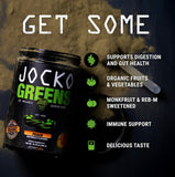 Jocko Fuel Daily Greens Powder — boisson pêche prête à être dégustée