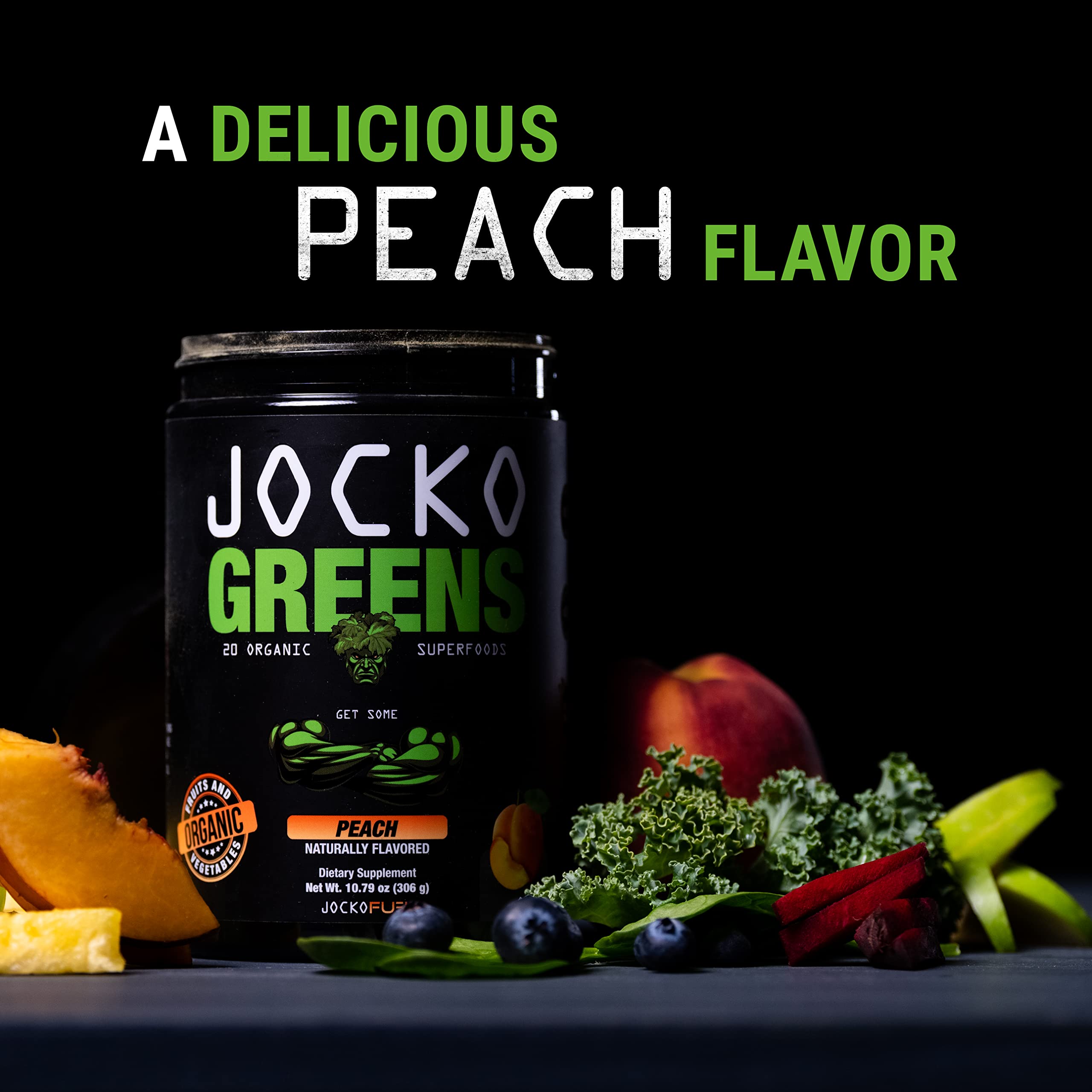 Jocko Fuel Daily Greens Powder — présence de probiotiques soutenant le transit digestif