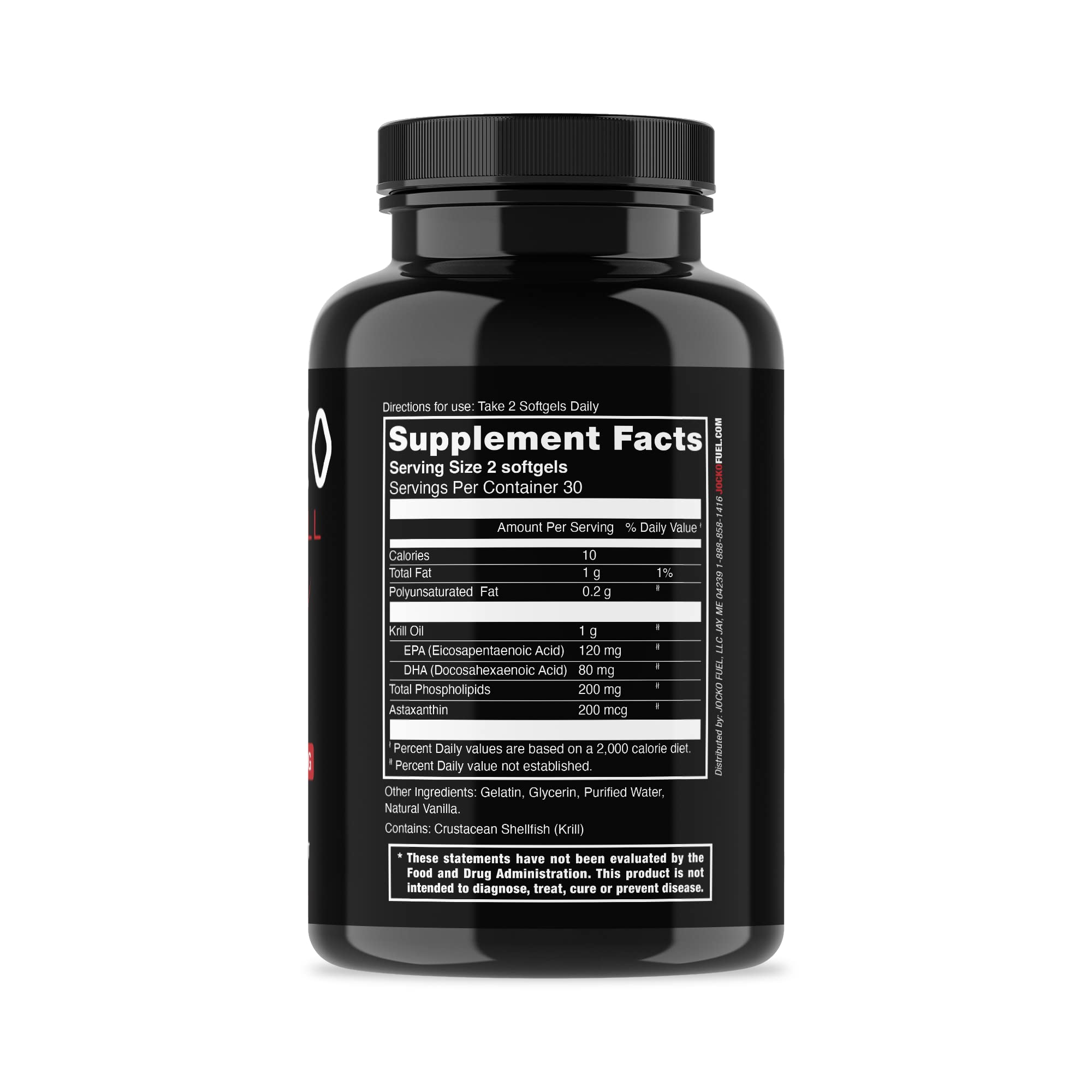 Boîte de 60 gélules Jocko Fuel Krill Oil, expérience facile à avaler