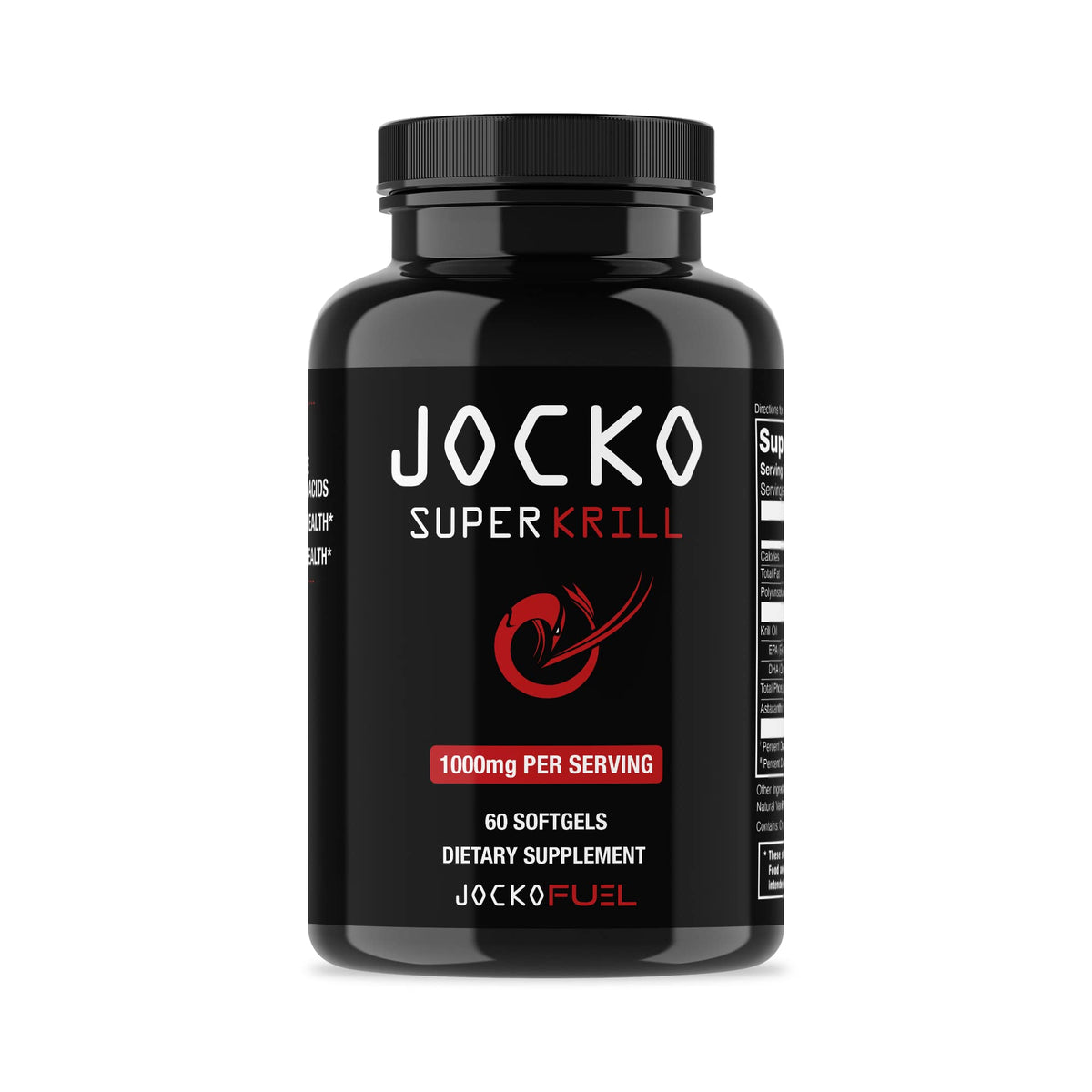 Jocko Fuel Antarctic Krill Oil, capsules 1000 mg, soutien potentiel des articulations