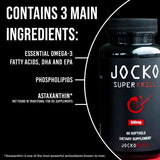 Gélules molles Jocko Fuel Krill Oil, goût vanillé pour une prise agréable