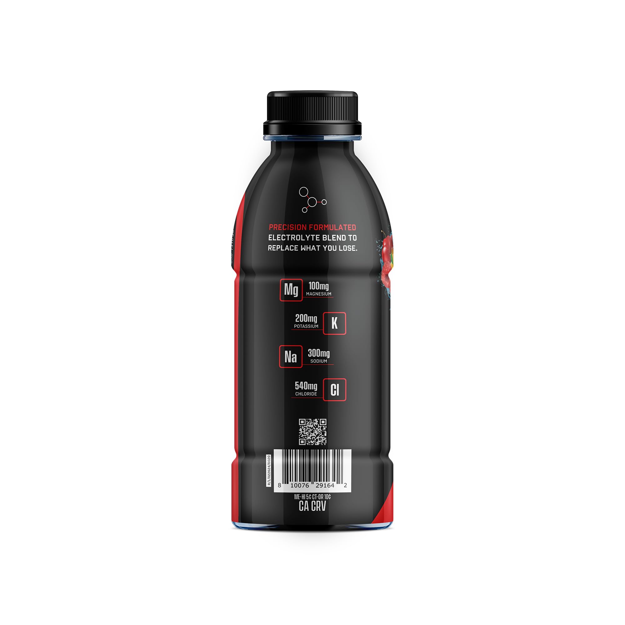 Ingrédients propres de Jocko Hydrate, sans artificiels, saveur Fruit Punch.