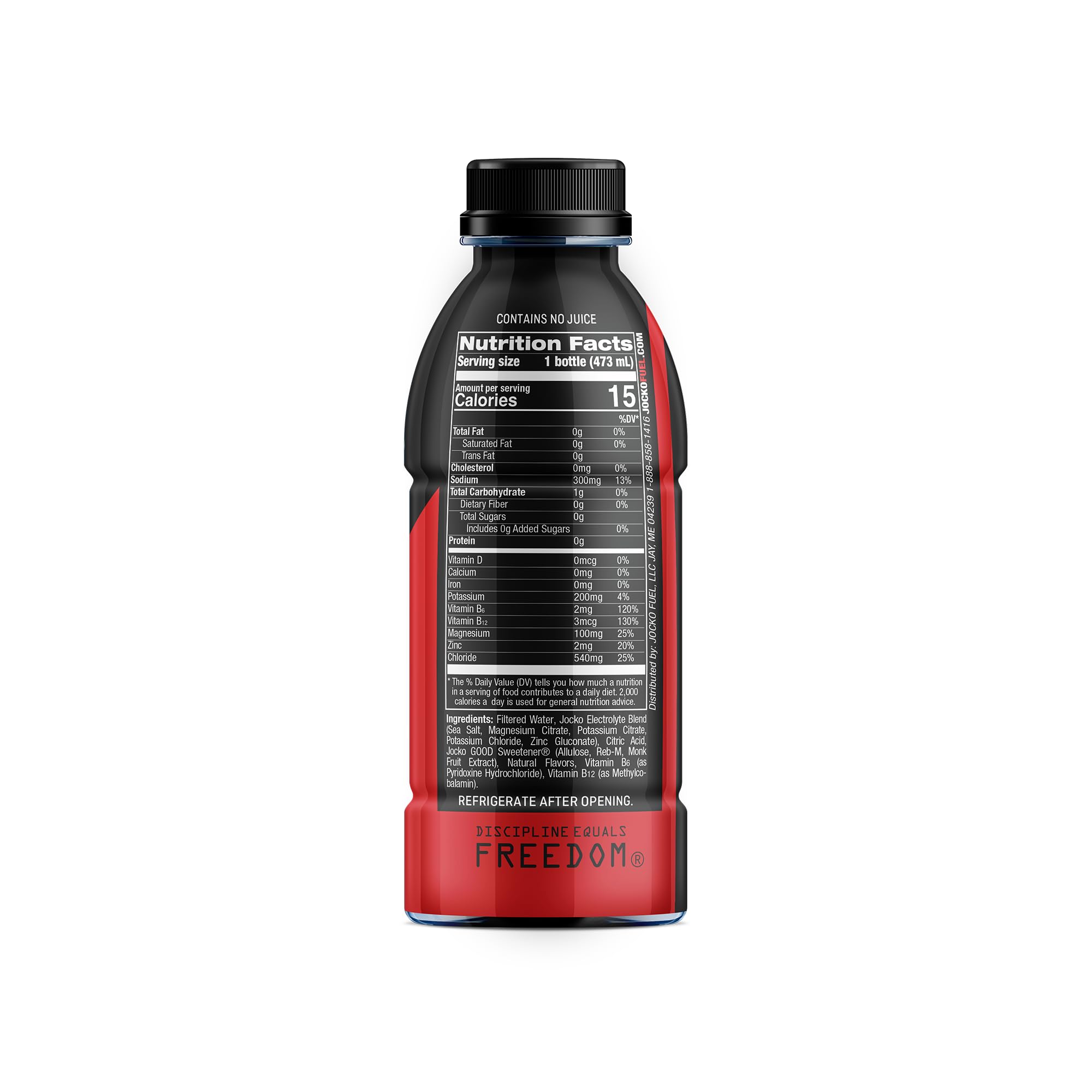 Pack de 12 bouteilles Jocko Hydrate Fruit Punch, pratique pour les entraînements variés.