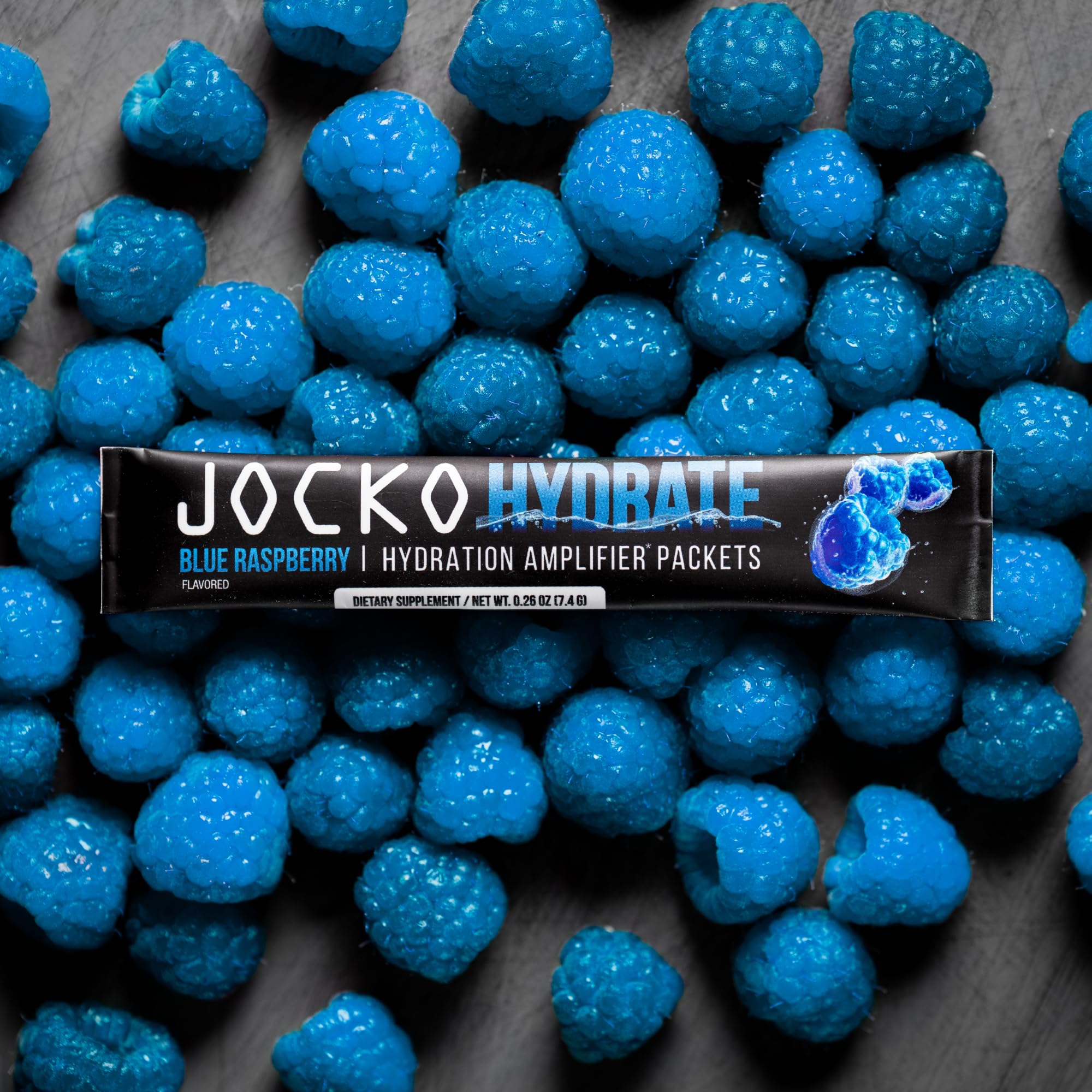 Emballage de 16 sachets Jocko Fuel Hydrate prêt à emporter.