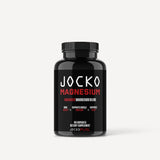 Jocko Fuel Magnésium Complexe visible dans une bouteille, soutien musculaire potentiel.