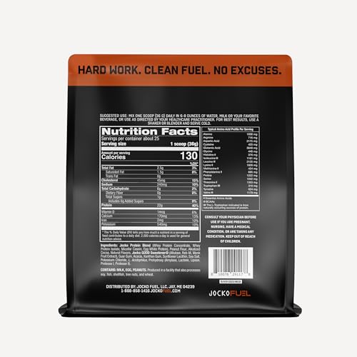Poudre chocolat beurre de cacahuète Jocko Fuel Mölk pour shakes après entraînement.