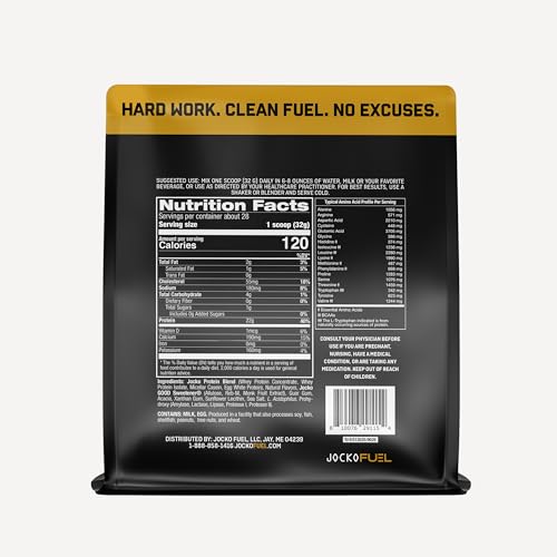 Jocko Fuel Mölk: poudre vanille dans un verre, goût riche et lait frappé.